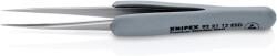 KNIPEX Pensetă de precizie cu mâner de cauciuc ESD 112mm KNIPEX 60046 (92 21 12 ESD)