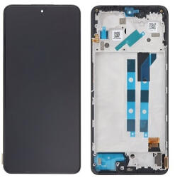Xiaomi Redmi Note 11 Pro 4G (2022), 2201116TG, Poco X4 Pro 5G (2022), 2201116PG előlap keret, lcd kijelző és érintőpanel, fekete (Same Size OLED)