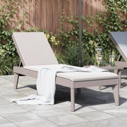 vidaXL cappuccino színű PP napozóágy 186 x 60 x 29 cm (364216) - vidaxl