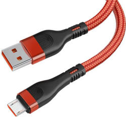 Cablu incarcare cu insertie metalica GD-51TR Super Fast Charge USB - TYPE C 6A rosu (FASTCTYPECR6A)