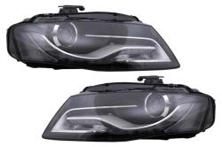 KITT Lightning Faruri Xenon Cu Lumini de zi Integrate LED (DRL) Audi A4 B8 8K (09.2007-10.2011) Negre Performance AutoTuning