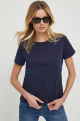 Lauren Ralph Lauren pamut póló női, sötétkék - sötétkék S - answear - 20 990 Ft