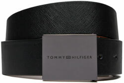 Tommy Hilfiger Curea pentru Bărbați Tommy Hilfiger Plaque Buckle 3.5 Rev AM0AM12063 Black/Cognac BDS