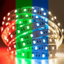 Lumileds LED szalag 12V 72W 300LED 5050 RGB + Semleges egy diódában 12mm 5m (LUMTAS0460)