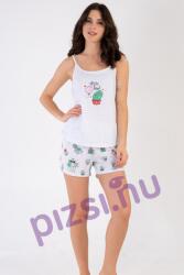 Vienetta Rövidnadrágos vállpántos női pizsama (NPI3691 XL)