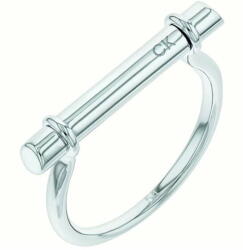 Calvin Klein Minimalista acél gyűrű Elongated Linear 35000022 (Kerület 56 mm)