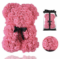  Virágmaci, Rózsamaci, 24cm, pink (LUFI246294)