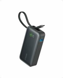 Anker Acumulator extern Anker Nano 545, 10000 mAh, 30W, USB-C, USB-A, cablu USB-C incorporat, Negru