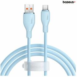 Baseus Cablu Baseus Pudding Series, USB la USB-C, 100W, Fast Charging, 1.2m, Albastru