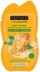 FREEMAN Masca curatare pentru tenul gras FREEMAN Manuka Honey + Tea Tree Oil Clay Mask, 15 ml