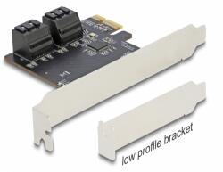 Delock Adaptor PCI-Express Delock 90010, PCI Express x1 - 4x SATA, Low Profile (90010)