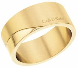 Calvin Klein Elegáns aranyozott acél gyűrű 35000199 (Kerület 54 mm)