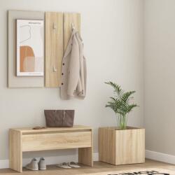 vidaXL Set de mobilier pentru hol, stejar sonoma, lemn prelucrat (3082056) - comfy