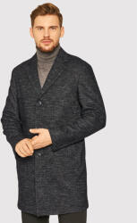 Oscar Jacobson Gyapjú kabát Santiago 7103 5279 Fekete Regular Fit (Santiago 7103 5279)