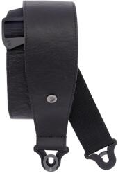 D'Addario Comfort Leather Auto Lock Guitar Strap Black - kytary - 27 390 Ft