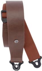 D'Addario Comfort Leather Auto Lock Guitar Strap Brown