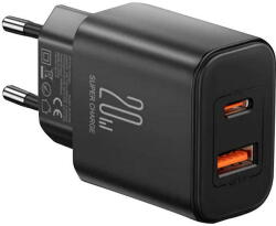 JOYROOM Incarcator de retea JR-TCF05 Flash, 20W, USB-C/USB-A black (33465) - vexio
