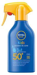 Nivea Lotiune cu Protectie Solara Nivea Sun Kids Protect & Care 5 in 1 SPF 50+, pentru Copii, 270 ml (MAG1017552TS)