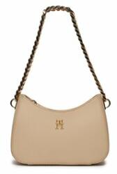Tommy Hilfiger Geantă Th Refined Chain Shoulder Bag AW0AW16079 Bej