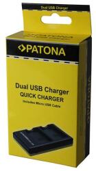 Patona Olympus Li40B, Li-40B incl. Micro-USB kábel Dual Quick-akkumulátor / akku töltő - Patona (PT-1971) - kulsoaksi