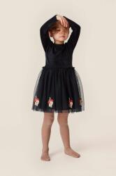 Konges Sløjd gyerek ruha sötétkék, mini, harang alakú - sötétkék 74 - answear - 18 585 Ft