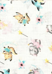 Mintás textil pelenka 1db-os - varázslatos állatok