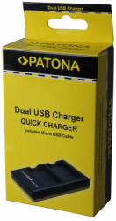 Patona Olympus Li40B, Li-40B incl. Micro-USB kábel Dual Quick-akkumulátor / akku töltő - Patona (PT-1971) - smartgo