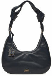 Tommy Hilfiger Táska Tommy Hilfiger Pushlock Leather Hobo AW0AW16073 Space Blue DW6 00