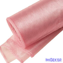 Organza szegett 12cm x 8, 2m - Őszi Rózsaszín