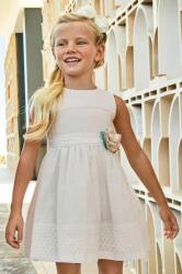Mayoral gyerek ruha fehér, mini, harang alakú - fehér 110 - answear - 15 585 Ft