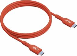 Club 3D CAC-1511 USB-C apa - USB-C apa 2.0 Adat és töltőkábel - Piros (1m) (CAC-1511)