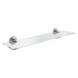 GROHE QuickFix Start fali üvegpolc 53x14, 5 cm, rozsdamentes acél hatású 41202DC0 (41202DC0)