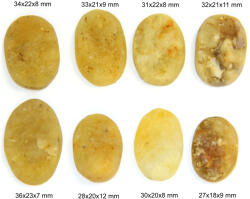  Cabochon Heliodor Druzy Mineral Natural - Oval - 27-36x18-23x7-12 mm - 1 Buc