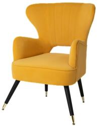 Iliadis Alexandros Fotoliu Yellow Velvet 67 cm x 73 cm x 90 cm (84456)