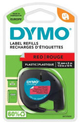 DYMO Feliratozógép szalag Dymo Letratag S0721630/59424 12mmx4m, ORIGINAL, piros (S0721630)