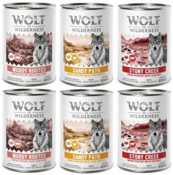 Wolf of Wilderness Wolf of Wilderness 10 + 2 gratis! 12 x 400 g Hrană umedă câini - Pachet mixt