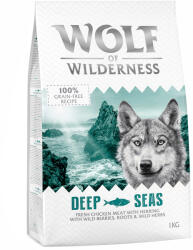 Wolf of Wilderness Wolf of Wilderness Preț special! 2 x 1 kg hrană uscată câini - Adult Deep Seas Hering
