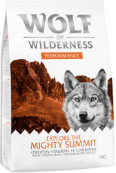 Wolf of Wilderness Wolf of Wilderness Preț special! 2 x 1 kg hrană uscată câini - "Explore The Mighty Summit" Performance
