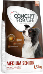 Concept for Life 1, 5kg Concept for Life Medium Senior száraz kutyatáp 15% árengedménnyel