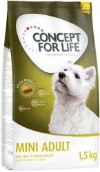 Concept for Life 1, 5kg Concept for Life Mini Adult száraz kutyatáp 15% árengedménnyel