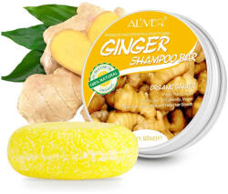 Aliver Sampon pentru Regenerarea Parului cu Ghimbir Organic, 100% Natural, 60 g