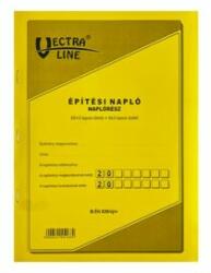 Vectra-line Nyomtatvány építési napló VECTRA-LINE A/4 25x3 álló pótlapokkal (BÉTI820/V)