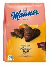 Manner Töltött ostya MANNER szív narancsos 300g (C52877) - irodaszer