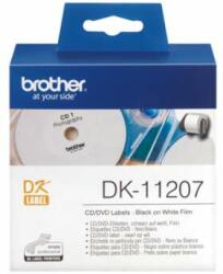 Brother DK-11207 etichetă adezivă pretăiată 100 buc/rolă 58mm x 58mm alb (DK11207)