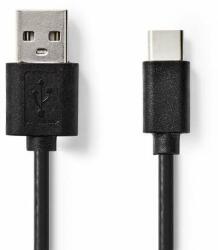 Nedis Cablu de sincronizare și încărcare Nedis USB 2.0-A masculin către USB-C masculin, 2m - negru (CCGT60600BK20)