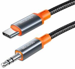 Mcdodo Mcdododo CA-0820 Cablu USB-C la mini-jack AUX de 3, 5 mm, 1, 2 m (negru) (CA-0820)