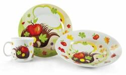 Banquet Set de masă pentru copii, arici, - e4home Set pentru masa bebelusi