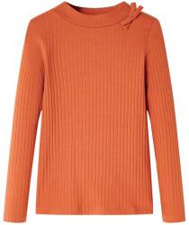  Tricou pentru copii cu mâneci lungi, portocaliu ars, 140 (14133)