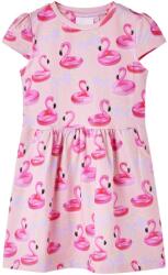  Rochie pentru copii, imprimeu colac de înot flamingo, roz deschis, 104 (14668)