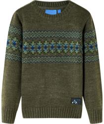  Pulover tricotat pentru copii, kaki, 140 (14488)